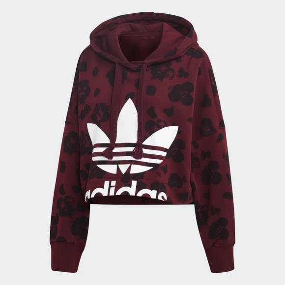 adidas Sweaters - ‼ONE LEFT LAdidas BELLISTA ALLOVER CROPPED HOODIE